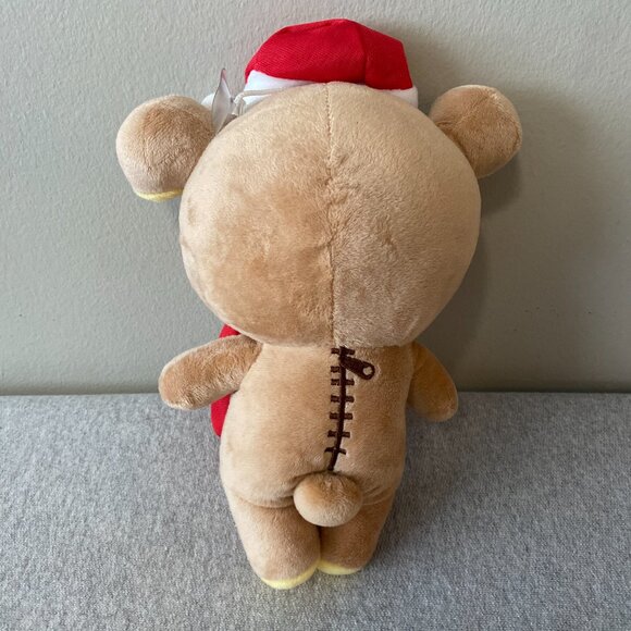 NWOT Rilakkuma Holiday Christmas Plush Toy with Hanging Suction Cup 9" - Picture 3 of 8